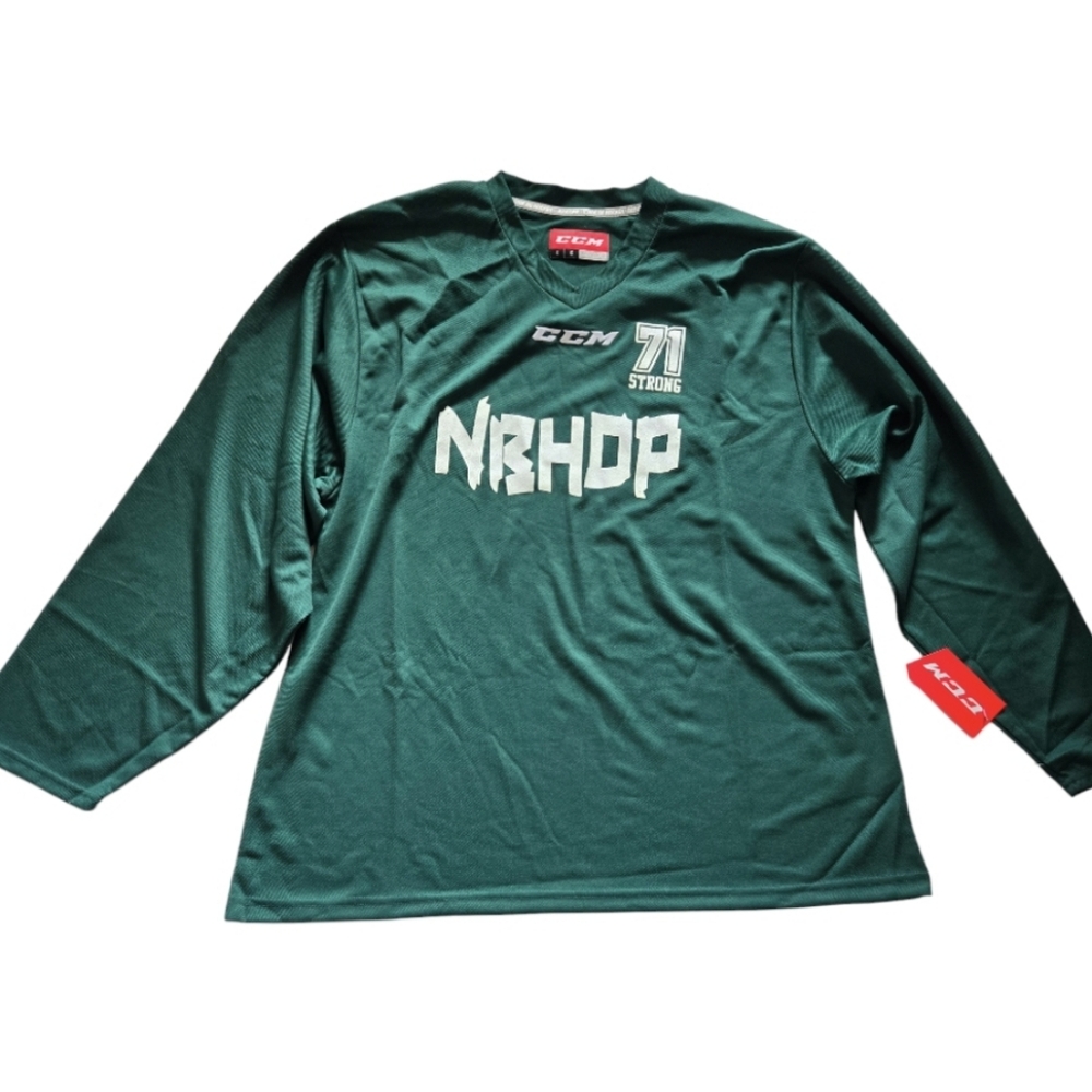 CCM 71 Strong NBHDP Green Practice Jersey Senior Size Large (5000 Series)